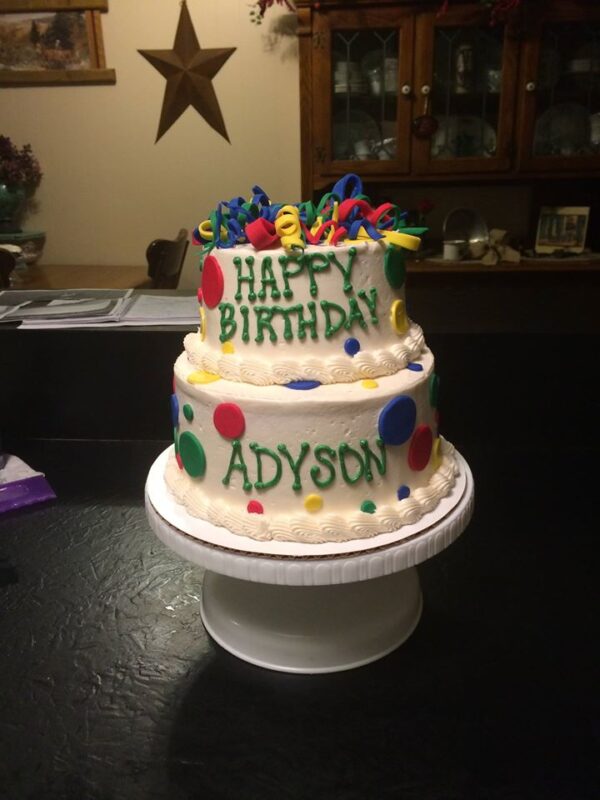 Happy birthday adyson cake.