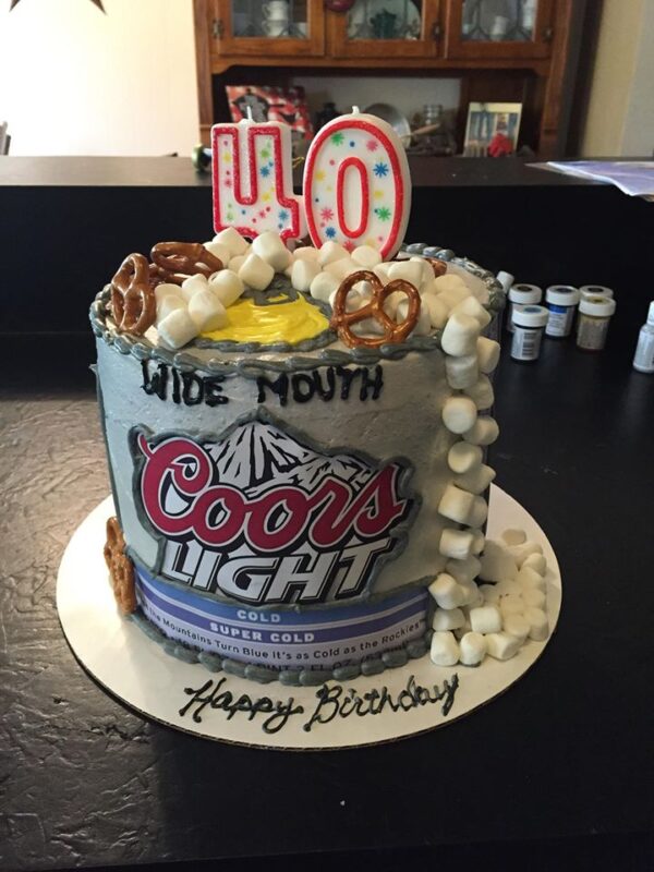 Coors light birthday cake.