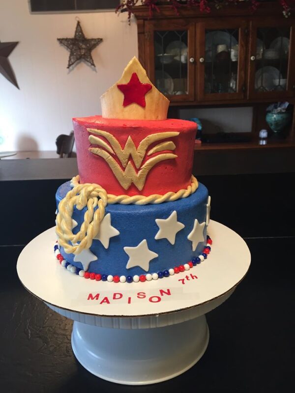 Wonder woman birthday cake.