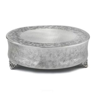 Cake Plateau – Silver Vintage Round