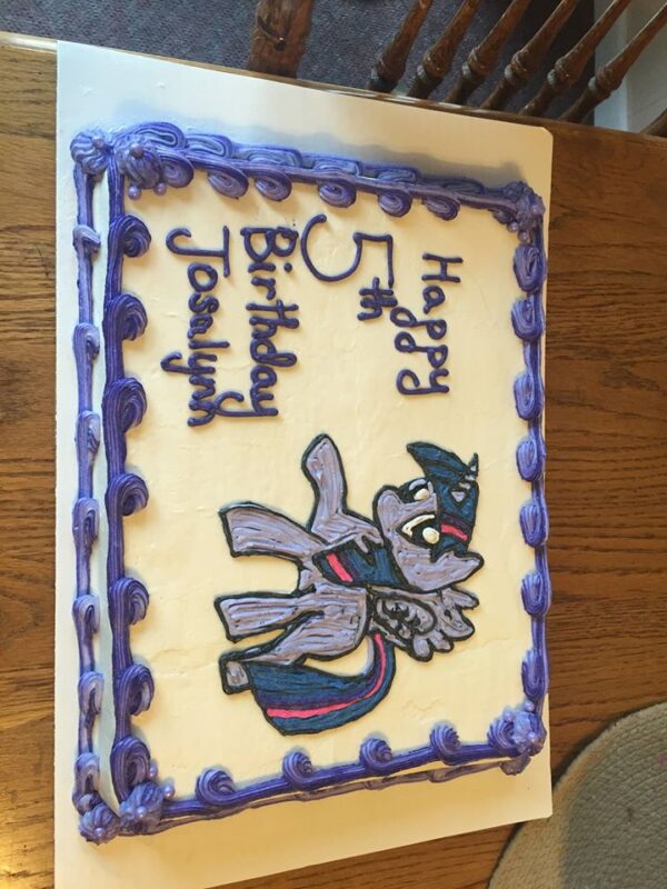 My little pony birthday cake.