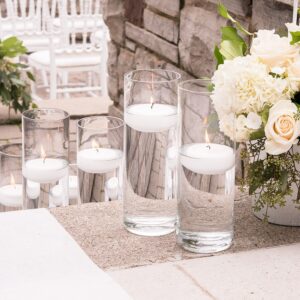 Glass Cylinder Hurricane Candleholders