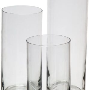 Glass Cylinder Hurricane Candleholders