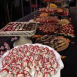 A table with a lot of desserts on it.