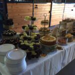 A table with a lot of desserts on it.