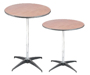 High top Bar Tables – wood round