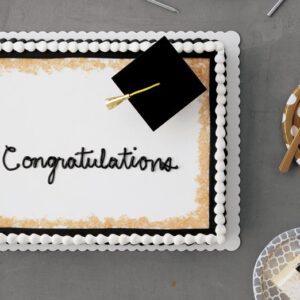 Half Graduation Sheet Cake