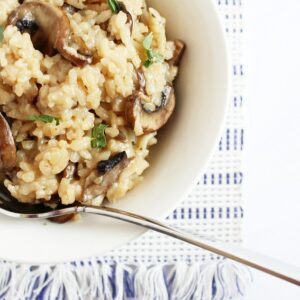 Vegan Mushroom Risotto