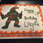 Teenage mutant ninja turtles birthday cake.