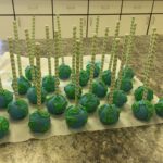 Earth day cake pops.