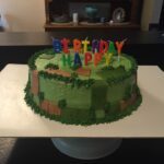 Minecraft birthday cake.