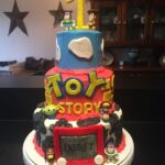 Toy story 1st birthday cake.