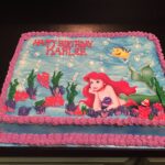 The little mermaid birthday cake.