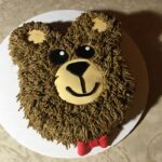 A teddy bear cake.