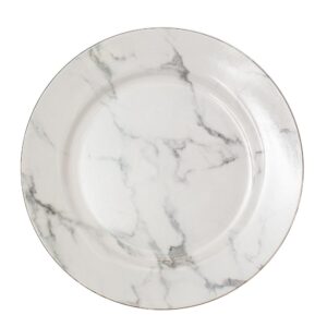 Marble black and white Charger